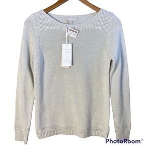 Bendetta B Cream Sweater Wool Cashmere Blend Small NWT